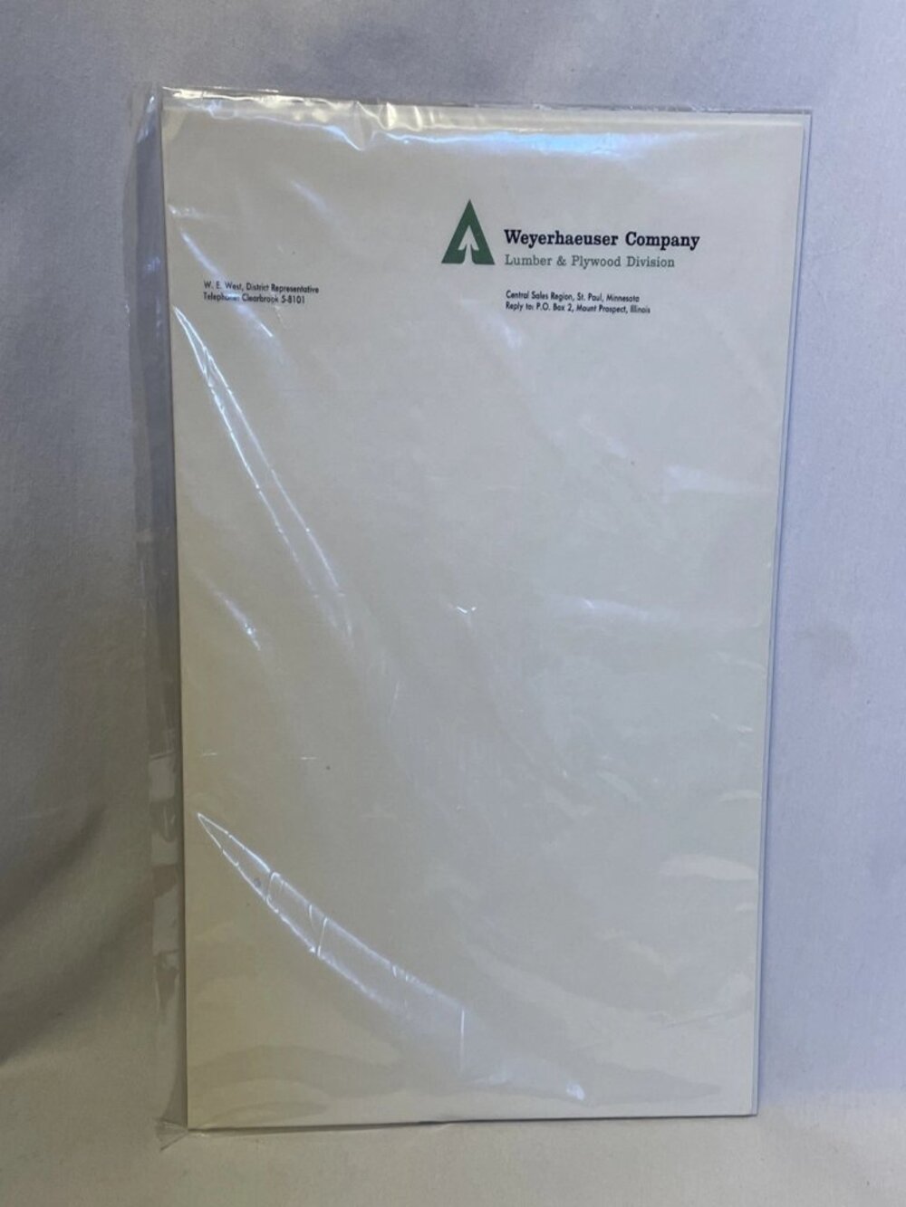 Weyerhaeuser Company Vintage Stationery Letterhead Plywood Lumber Paper Lot 11pc - Picture 6 of 7